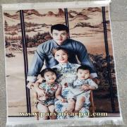 تابلو فرش عکس خانوادگی زیبا و ارزان قیمت کد 130